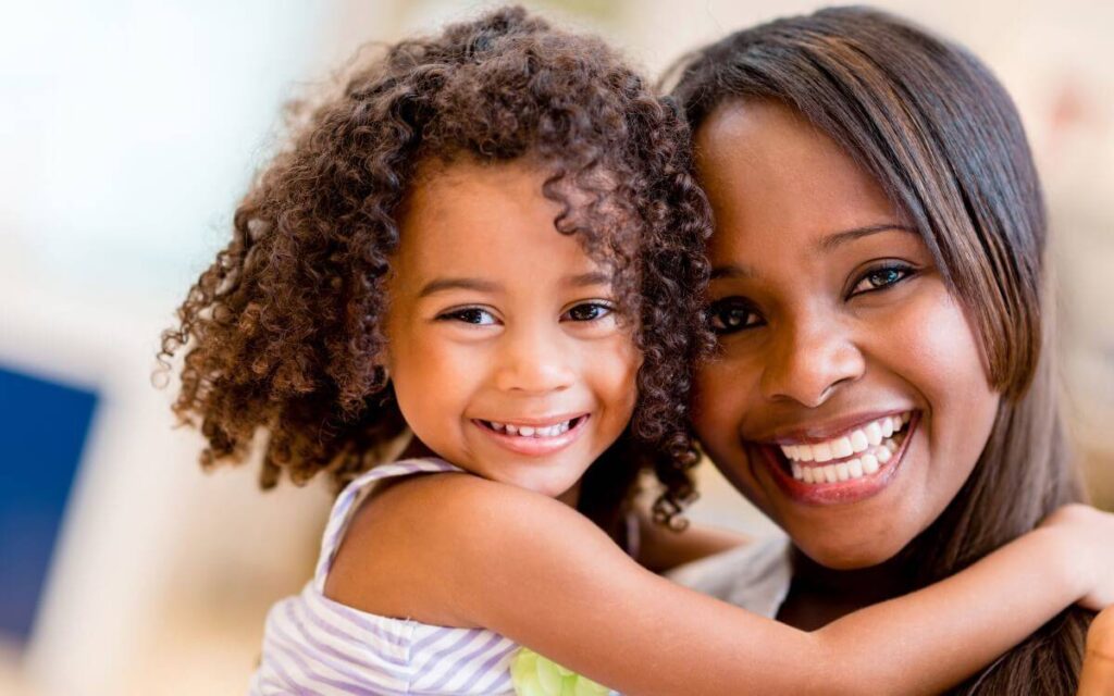 mom and daughter